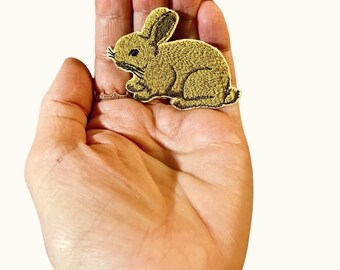 Hase Applikation Aufnäher, Hase Aufnäher, Hase, Stickapplikation/Hasenliebhaber/Applikation Motiv/Hasen Aufnäher
