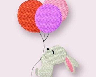 Niedliches Häschen Aufnäher, DIY Tier Abzeichen für Stickerei-Enthusiasten, entzückende Häschen Aufnäher, Bügelbild für Tierliebhaber, Häschen Applikation