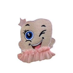 Patch fée des dents, patch infirmière, patch dentiste, première dent, patch dent, patch infirmière, appliques brodées, dent