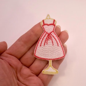 Naszywka z haftem w stylu vintage na manekina, żelazna naszywka na manekina, aplikacja na manekina, naszywka do szycia, naszywka DIY