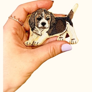 Puppy Patch Labrador Puppy Badge Dog Badge Decorative Animal Patch DIY Embroidery Embroidered Applique Lab Lover Gift,Cute Animal