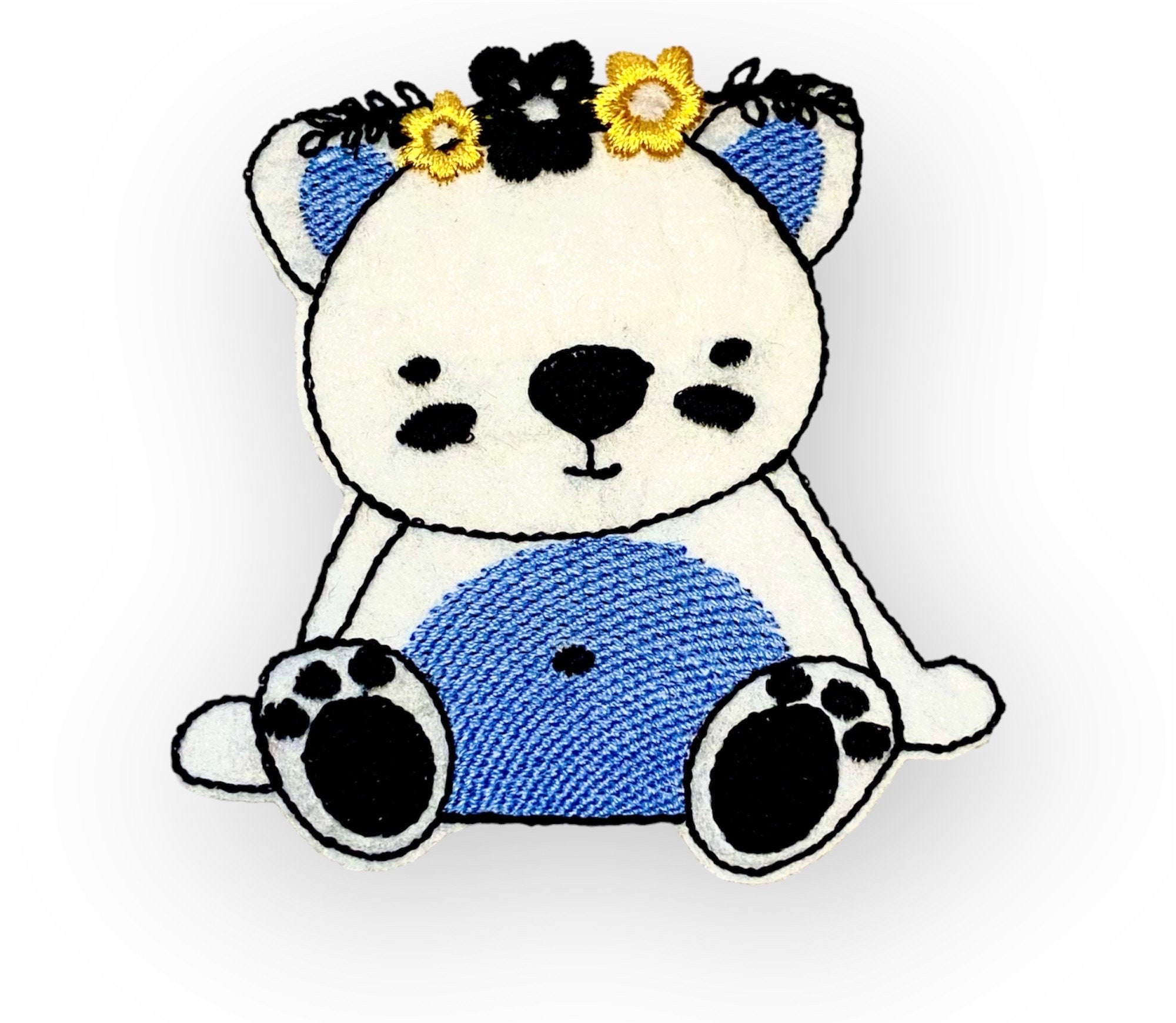 Adorable Panda Patch/animal Patch/diy/decorative Accessory/embroidered ...