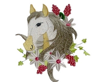 Patch tête de cheval équestre occidental DIY fer sur applique pour costume en jean applique cheval Patch insigne western rustique pour projets de couture DIY