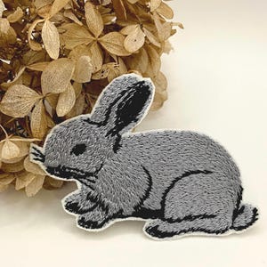 Tiny Rabbit Iron-On Patch