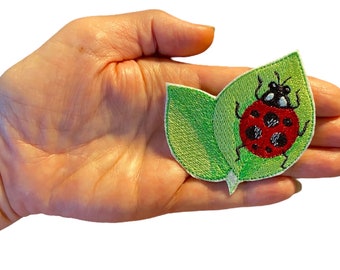 Cute Ladybug  Patch Embroidered Ladybug Badge Decorative Patch DIY Embroidery Embroidered Applique Ladybug Applique Gift