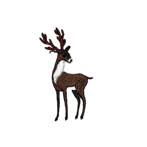 Cute Deer Patch Forest Animal Badge Kids Decorative Patch DIY Embroidery Deer Embroidery Applique Gift for Deer Lover