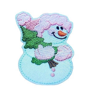 雪だるまパッチ、刺繍パッチ、クリスマスツリーの飾り、クリスマスストッキング、クリスマスデコレーション、アイロン接着クリスマスパッチ、粘着パッチ