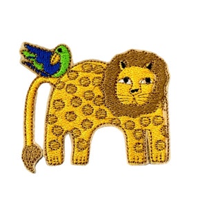 lion embroidery ,lion applique embroidered lion patch ,supplies for coats, t-shirt, jeans, decorative applicators patches,birds