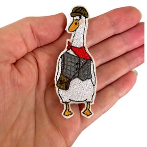 Patch de gansos / Ferro de passar / Patch de ferro / Aplique faça você mesmo / Patch pequeno / Aplique fofo / Patch de gansos brancos