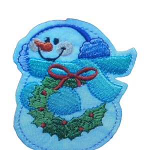 雪だるまパッチ、刺繍パッチ、クリスマスツリーの飾り、クリスマスストッキング、クリスマスデコレーション、アイロン接着クリスマスパッチ、粘着パッチ
