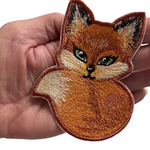 Toppa a forma di volpe intrecciata, accessorio a forma di animale della foresta, piccolo regalo per gli amanti della volpe rossa, per vestiti, borse, cappelli e altro ancora.
