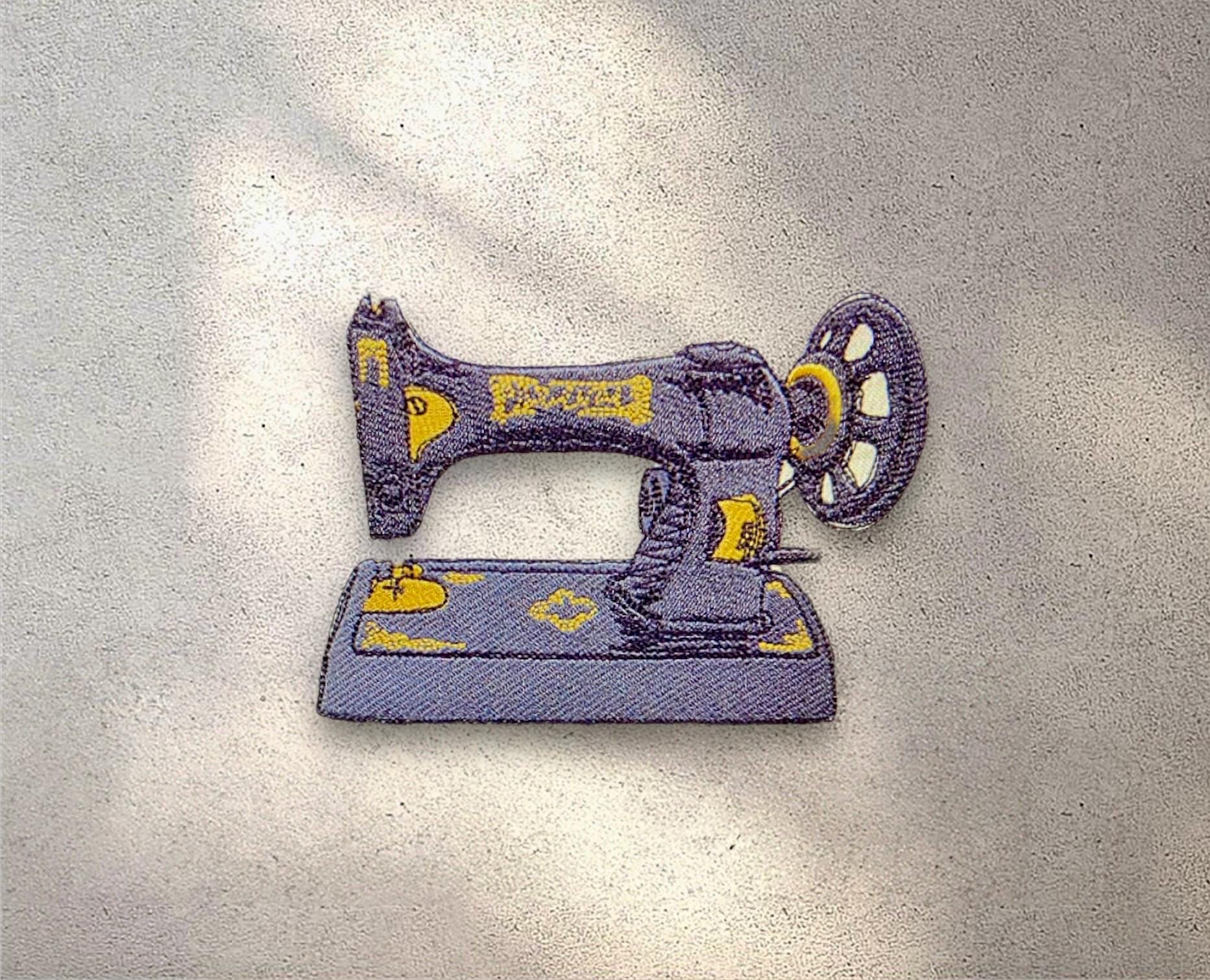Sewing Machine Patch DIY Sewing Badge Decorative  Embroidered Applique Sewing Gift, Cute Applique, DIY PatchDIY Embroidery