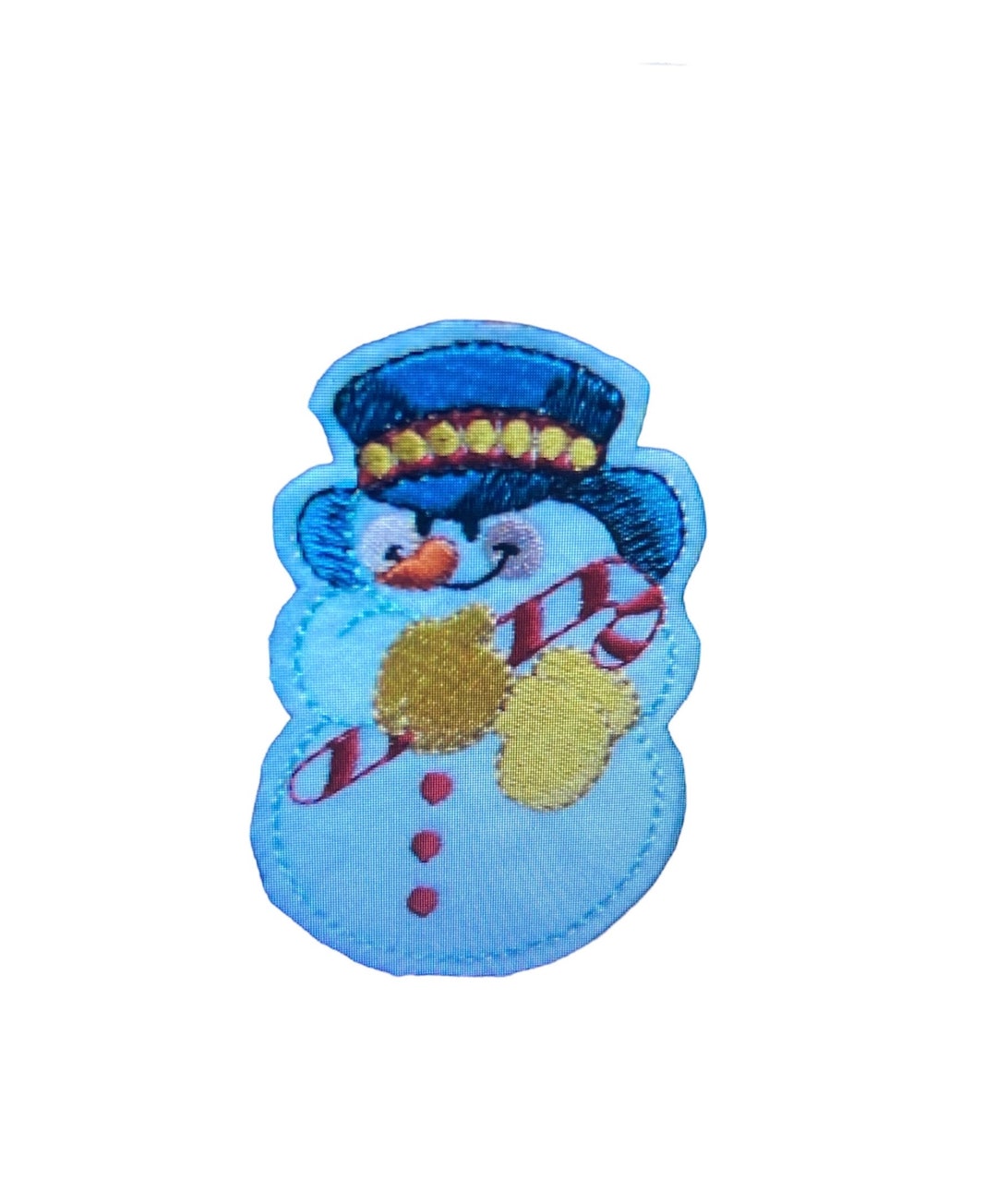 Snowman Patch Embroidered Patch Christmas Tree Decorations Etsy