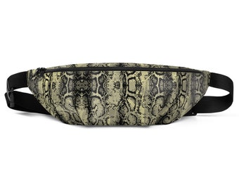 snakeskin fanny pack
