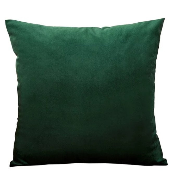 Green Velvet Cushion Cover / Home Decor / Bedroom Decor / Etsy
