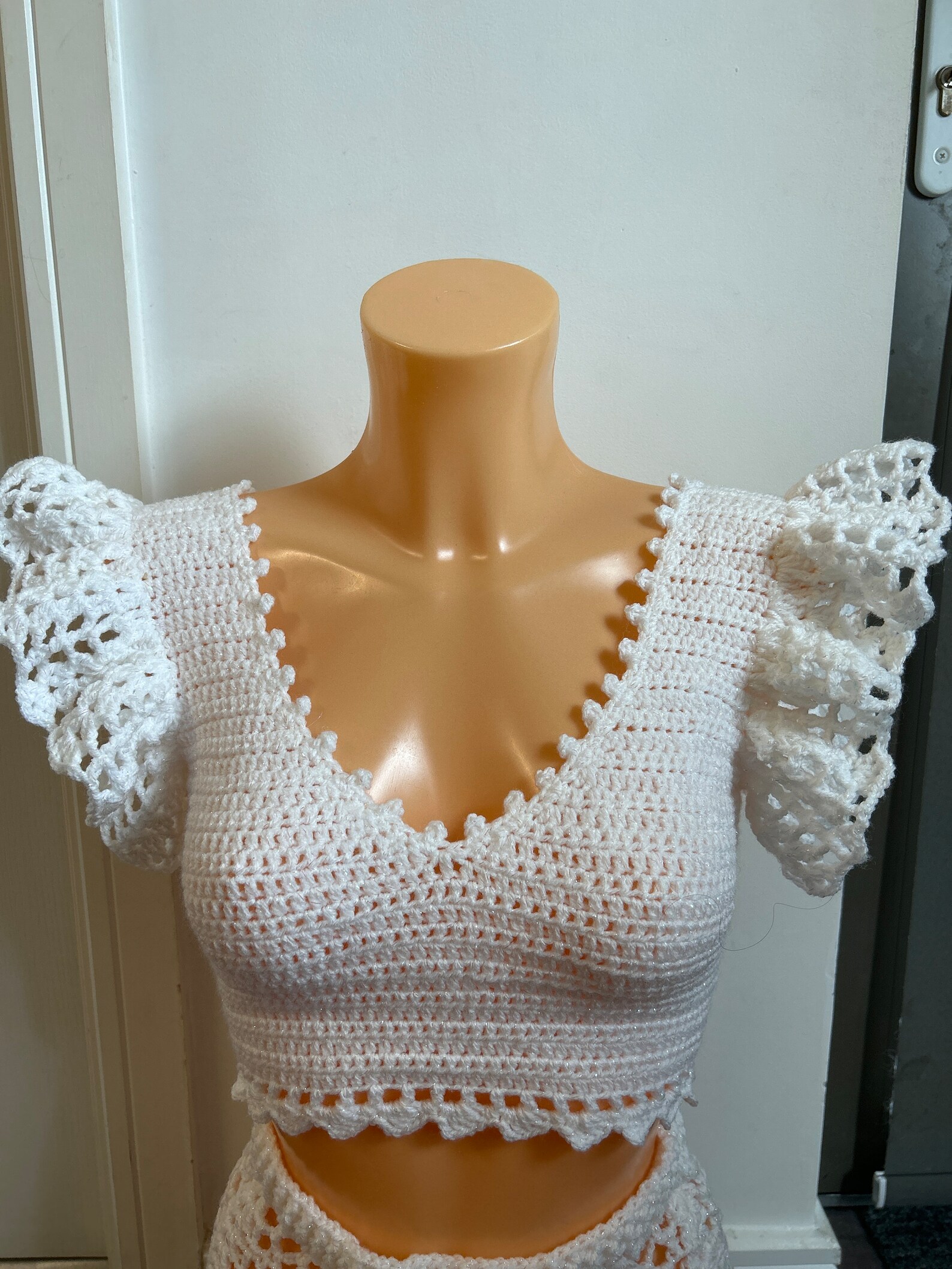 The Wyatt Crochet Top-White