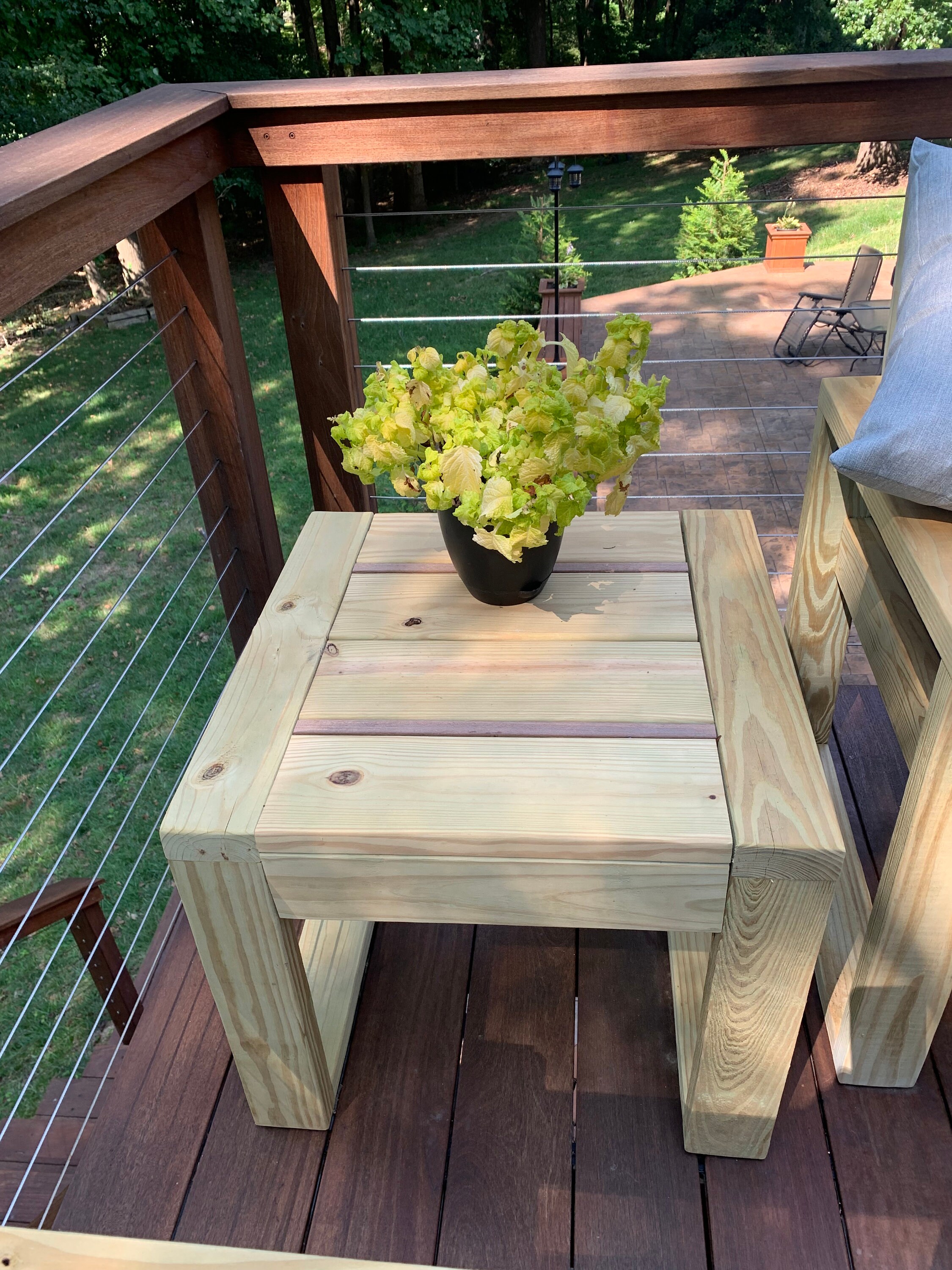 Outsunny Stylish 3-Piece Patio Set with Acacia Wood Table \u0026 Chairs, image size:2250x3000