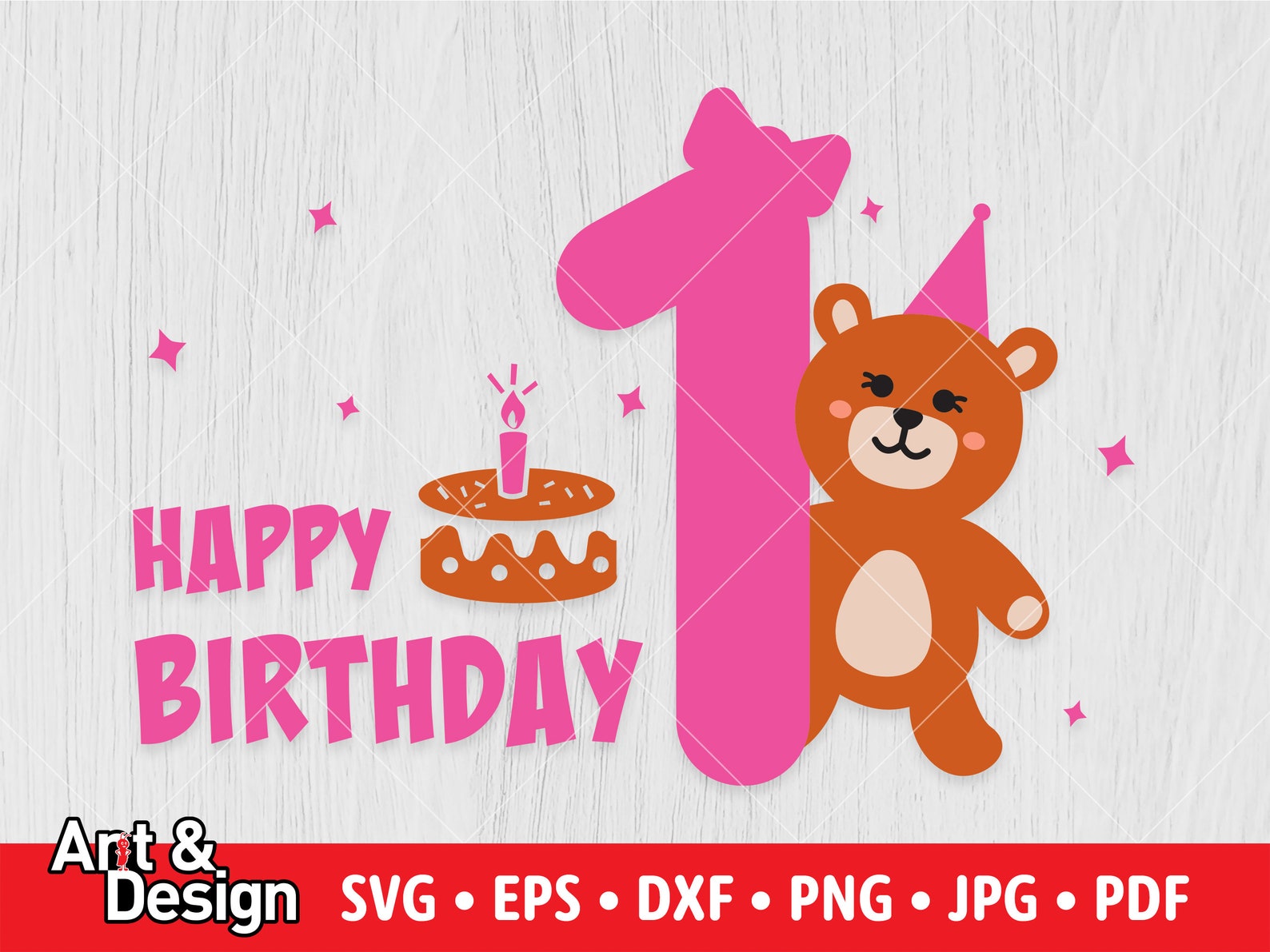 Feliz cumpleaños Svg Un cumpleaños Svg 1er cumpleaños Svg - Etsy España