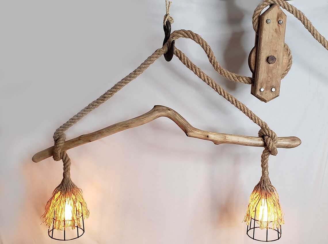 Driftwood Pendant Swag Light Fixture. Etsy