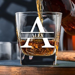 Custom Whiskey Glass Engraved Custom Glassware Personalized Glass for Whiskey Drink Gift for Him or Her Birthday Gift Christmas Personalised