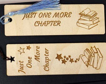 Personalized Wooden Bookmark: Engraved Book Lover Gift