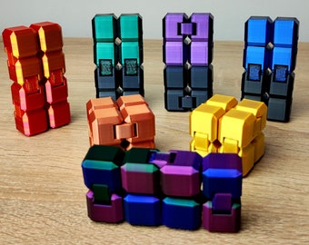 3D Printed Infinity Cube Fidget Toy: Stress Relief Desk Gadget