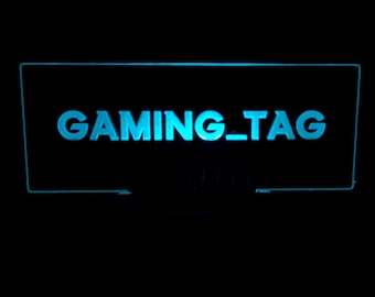 Gepersonaliseerd led-bordje gamertag: aangepast streamerlicht