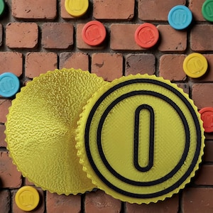 Fidget Slider Magnet Slider Moneta Super Mario stampata in 3D