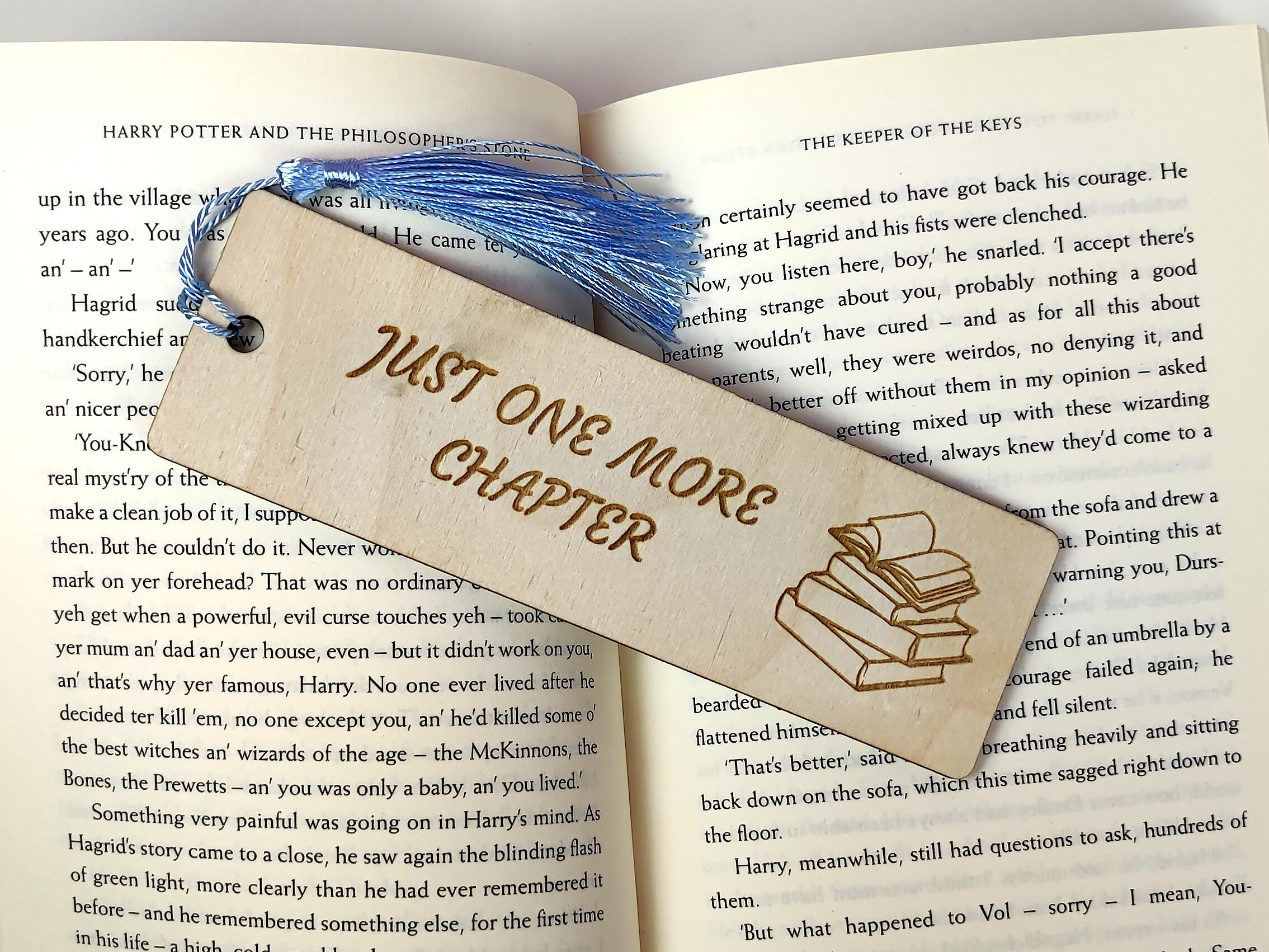 Personalized Wooden Bookmark: Engraved Book Lover Gift