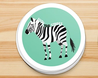 Show Your Stripes, EDS, Ehlers-Danlos, spoonie, rare disease and chronic illness sticker