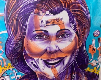 Future Hilary Clinton 2.0 by Artist Kyle Holbrook