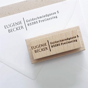 Timbro per indirizzo di ritorno / Autoinchiostrante o in legno / Timbro per indirizzo personalizzato / Timbro per indirizzo personalizzato / Regalo per nuova casa / Idea regalo per ospitare la famiglia