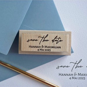 Sello de boda / Autoentintable o de madera / Sello de dirección personalizado / Sello personalizado para guardar la fecha / Regalo para casa nueva / Idea de regalo para recibir a familiares