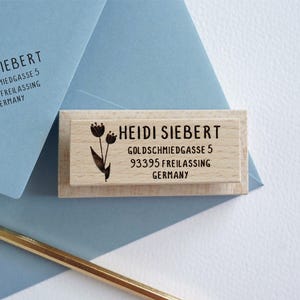 Timbro per indirizzo di ritorno / Autoinchiostrante o in legno / Timbro per indirizzo personalizzato / Timbro per indirizzo personalizzato / Regalo per nuova casa / Idea regalo per ospitare la famiglia