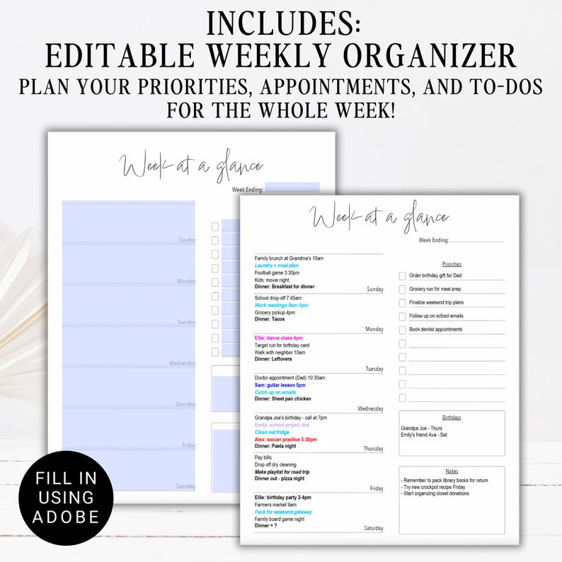 Printable Editable 2026 Calendar With Notes | Landscape US Letter ...