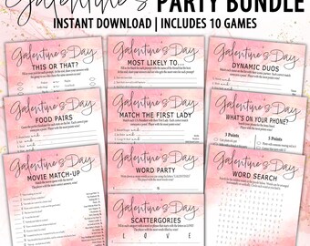 Galentines Day Party Games | Girls Night Printable Games | Ladies Night Galentine's Instant Download Games | Anti Valentine's Games