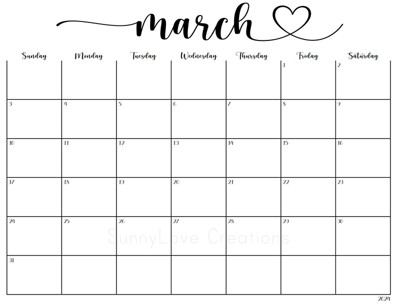 2022 2024 Editable Printable Calendars Cleaning Calendar Etsy