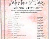 Valentines Printable Match the Love Song With the Artist Game | Valentines Party Instant Download Game | Love Song Trivia | Valentines Games