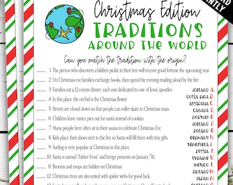 Edizione natalizia Tradizioni in tutto il mondo / Tradizioni in tutto il mondo / Giochi per feste in ufficio / Serata di giochi di Natale