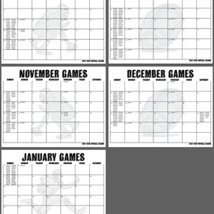 2022-2023 NFL Football Schedule Printable Football Schedule - Etsy Finland
