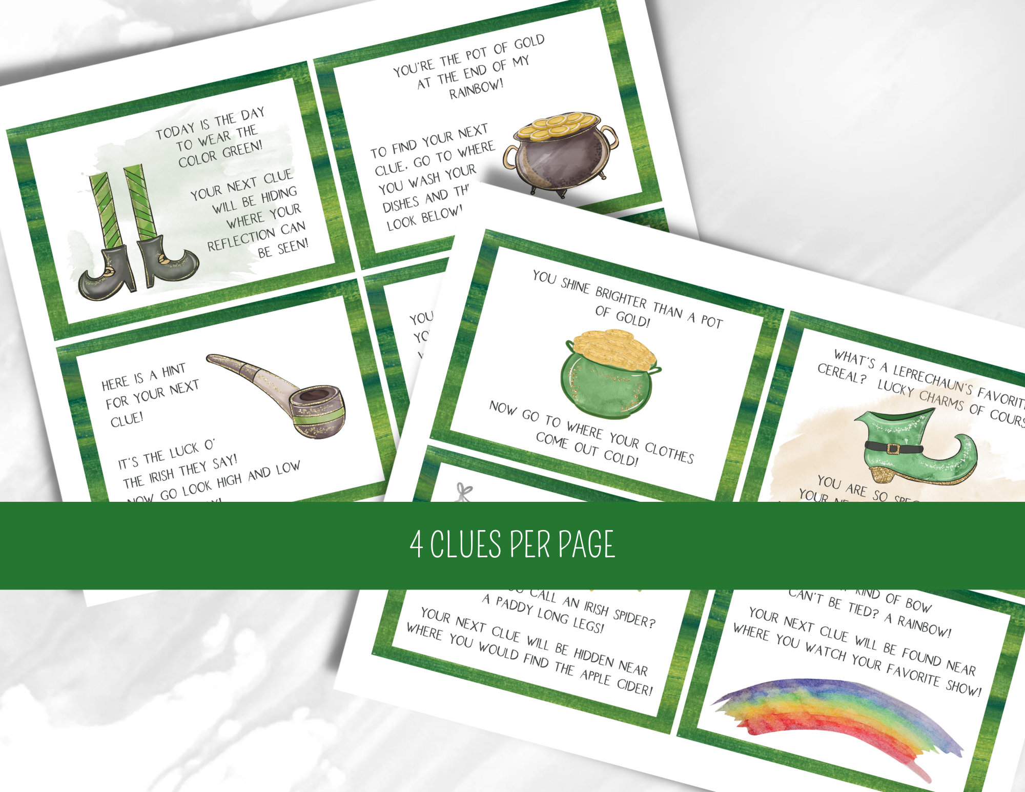 St Patricks Day Scavenger Hunt for Kids Fun Indoor Treasure Hunt ...