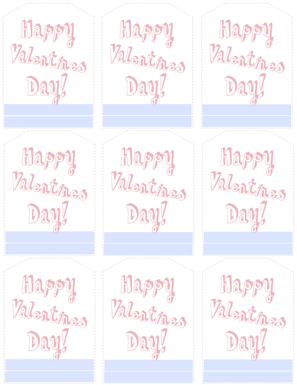 Valentine's Day Gift Tags, Tags, Printable Tags, Editable Valentine Tags, Editable Tags - Etsy