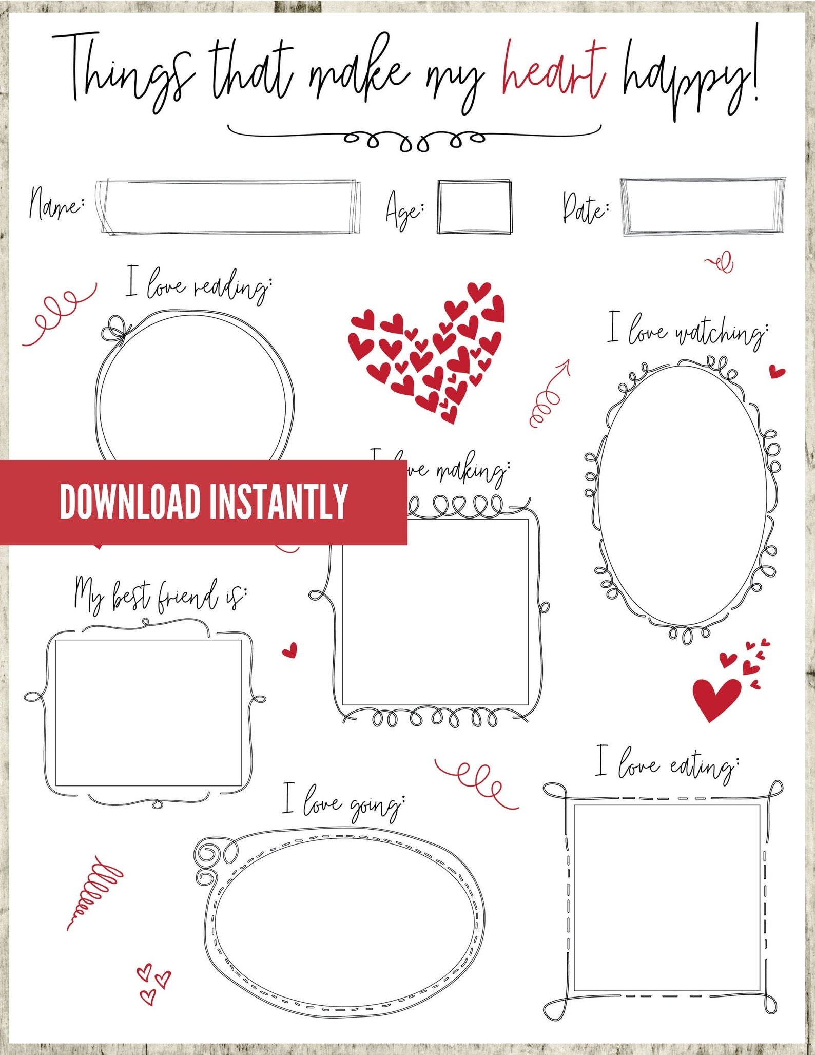 Worksheet Kids Printable