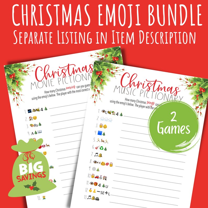Christmas Gift Exchange Game Printable Christmas Games XMAS Gift Swap