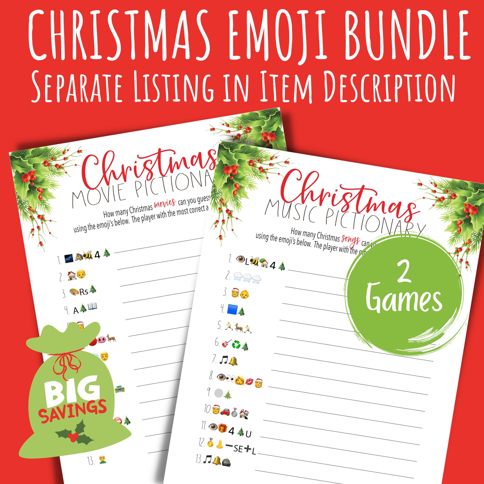 Christmas Gift Exchange Game Printable Christmas Games XMAS Gift Swap
