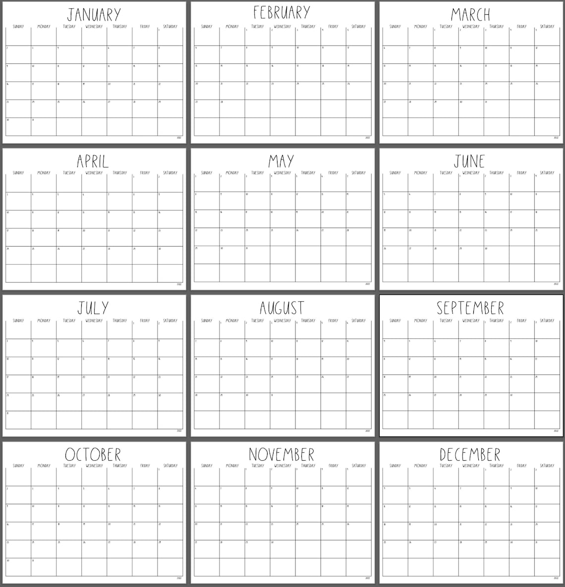 2023 2025 Editable Printable Calendars Cleaning Calendar Etsy