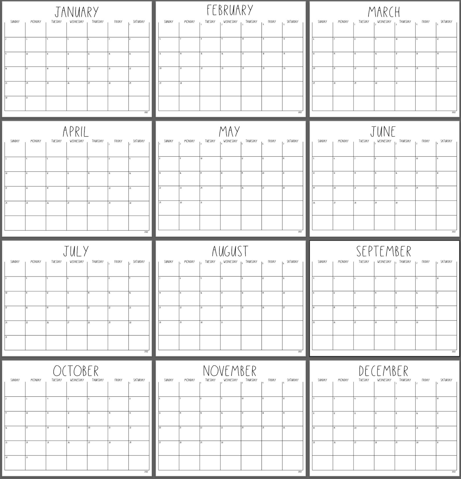 2023 2025 Editable Printable Calendars Cleaning Calendar Etsy
