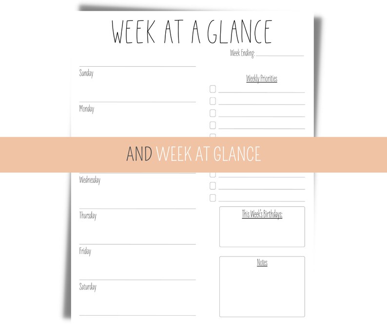 2023 2025 Editable Printable Calendars Cleaning Calendar Etsy