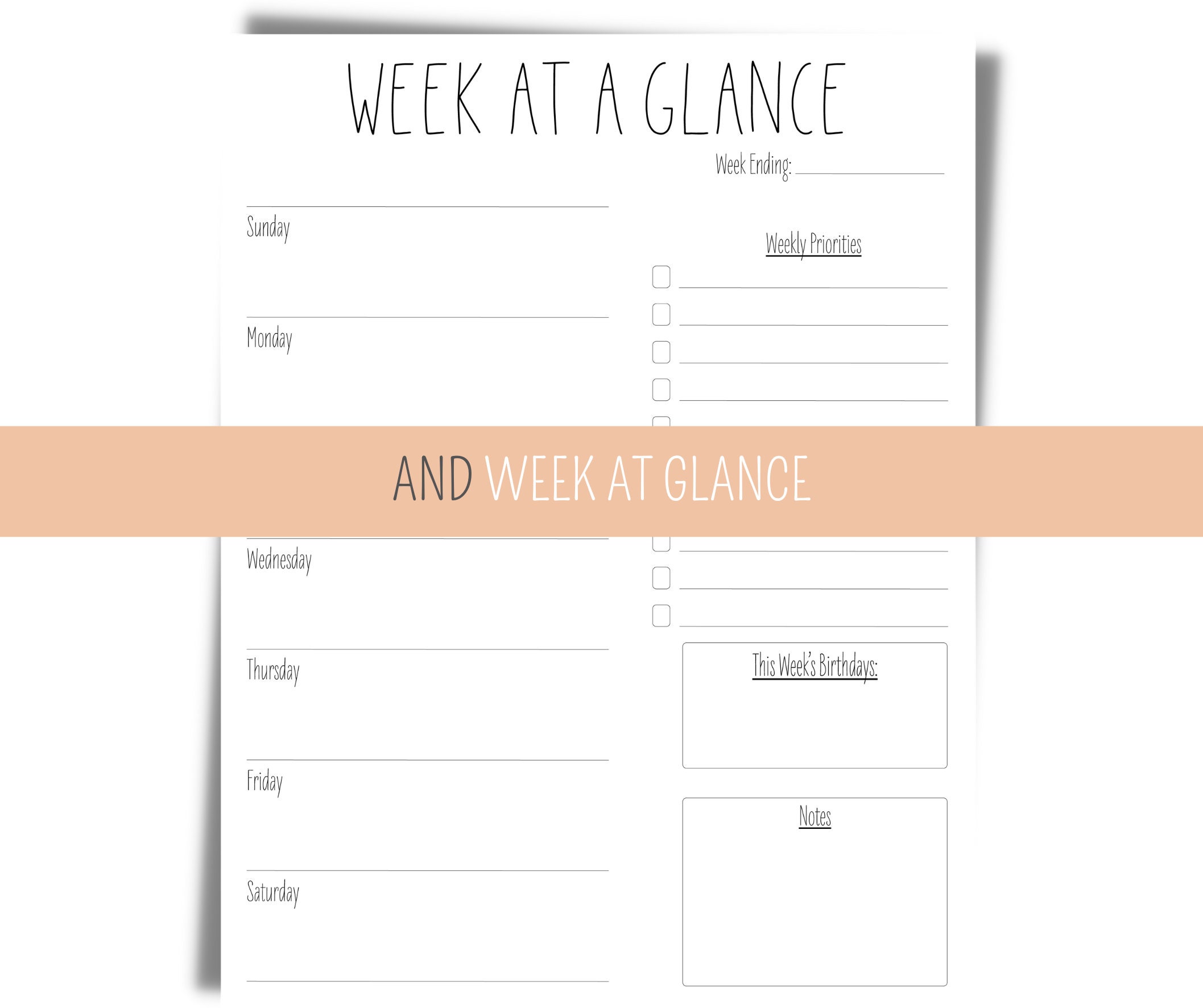 20242025 Printable Calendar Fillable Calendar Family Etsy UK