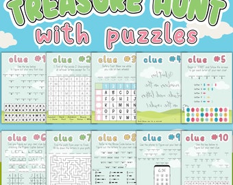 Fun Outdoor Treasure Hunt - Perfect Graduation or Birthday Gift for Teens | Brain Teasers Included | Teen Puzzle Clue Adventure